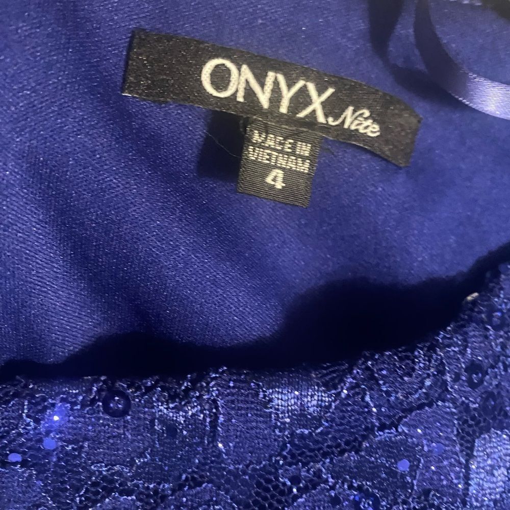 NWT Mother Of The Bride Dress Royal Blue Sz 4 - Picture 6 of 10